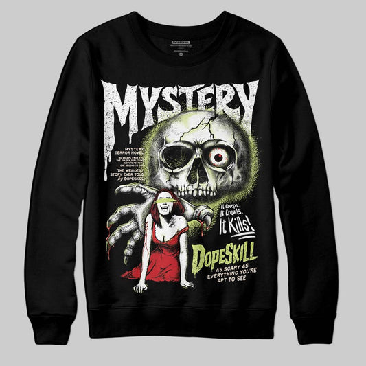 Jordan 5 “Luminous Green” DopeSkill Sweatshirt Mystery Ghostly Grasp Graphic Streetwear - Black