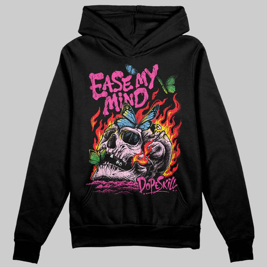 Pink Sneakers DopeSkill Hoodie Sweatshirt Ease My Mind Graphic Streetwear - Black