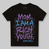 PURPLE Sneakers DopeSkill Toddler Kids T-shirt Mom, I Am A Rich Youth Graphic Streetwear - Black