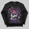 PURPLE Sneakers DopeSkill Long Sleeve T-Shirt Drip Season Graphic Streetwear - Black