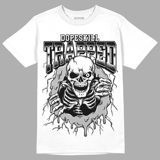 Jordan 1 High 85 Black White DopeSkill T-Shirt Trapped Halloween Graphic Streetwear  - White