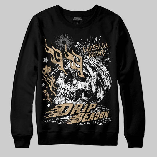 TAN Sneakers DopeSkill Sweatshirt Drip Season Graphic Streetwear - Black
