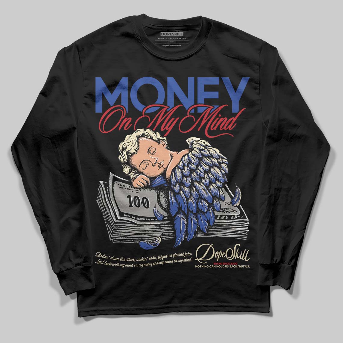 Jordan 4 “Rare Air” DopeSkill Long Sleeve T-Shirt MOMM Graphic Streetwear - Black