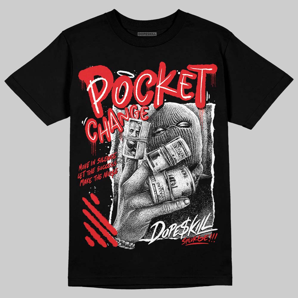 Dunk Low Panda Black White DopeSkill T-Shirt Pocket Change Graphic Streetwear - Black