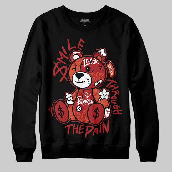 Nigel Sylvester x Air Jordan 4 ‘Brick by Brick’ DopeSkill Sweatshirt Smile Through The Pain Graphic Streetwear - Black