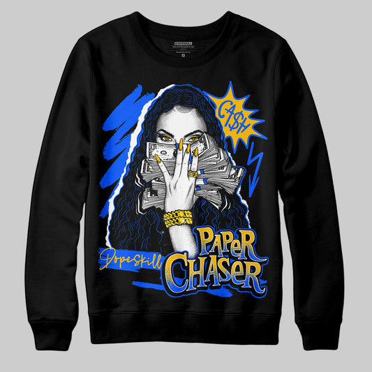 Royal Blue Sneakers DopeSkill Sweatshirt NPC Graphic Streetwear - Black