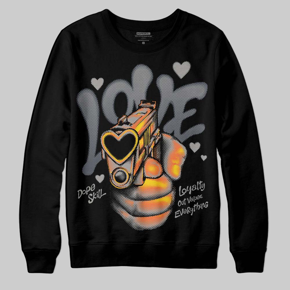 Jordan 11 Cool Grey DopeSkill Sweatshirt Love Shot Graphic Streetwear - Black