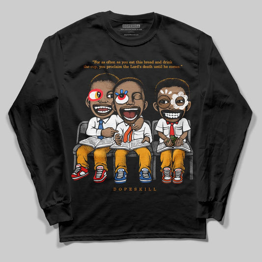 Jordan 12 Retro Black Taxi DopeSkill Long Sleeve T-Shirt First Sunday Graphic Streetwear - Black