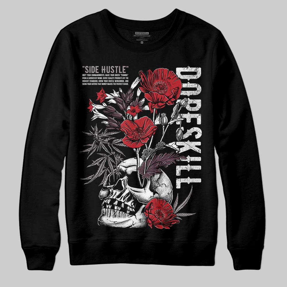 A Ma Maniére x Air Jordan 5 “Violet Ore” DopeSkill Sweatshirt Side Hustle Graphic Streetwear - Black