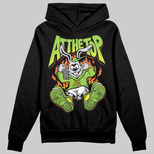 Neon Green Sneakers DopeSkill Hoodie Sweatshirt At The Top Graphic Streetwear - black