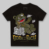 Jordan 3 “Medium Olive” aka “Family Affair” DopeSkill Toddler Kids T-shirt Born To Be Rich Graphic Streetwear - Black