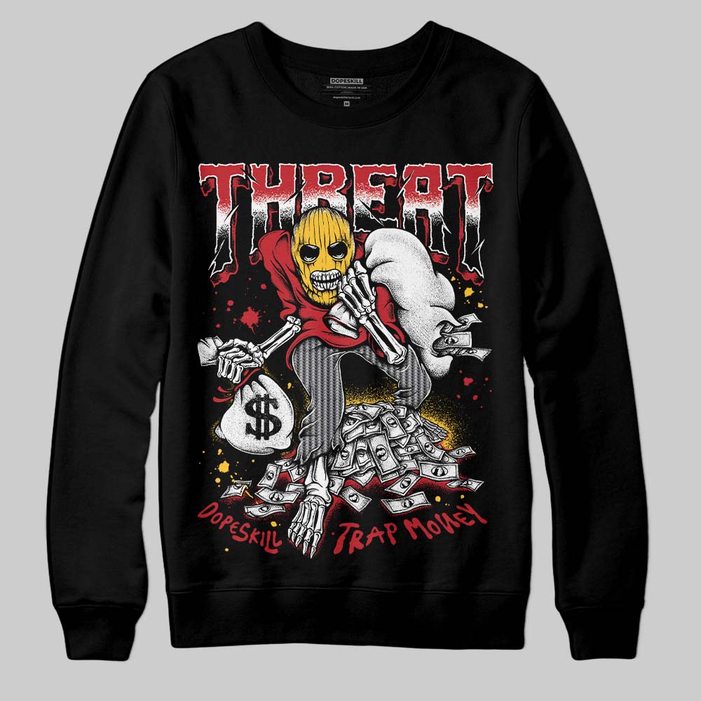 Jordan 14 Retro Ferrari (2025) DopeSkill Sweatshirt Threat Graphic Streetwear - Black