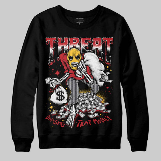 Jordan 14 Retro Ferrari (2025) DopeSkill Sweatshirt Threat Graphic Streetwear - Black