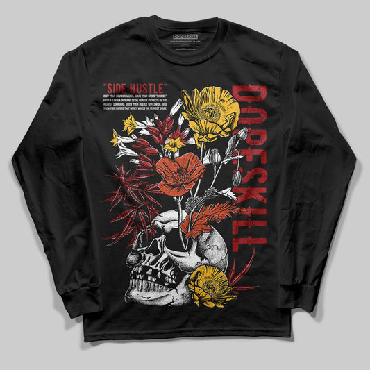 Nigel Sylvester x Air Jordan 4 ‘Brick by Brick’ DopeSkill Long Sleeve T-Shirt Side Hustle Graphic Streetwear - Black