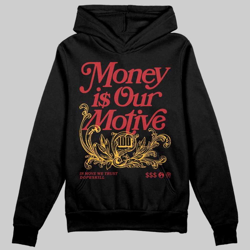 Jordan 14 Golf “Last Shot” DopeSkill Hoodie Sweatshirt Money Is Our Motive Typo Graphic Streetwear - Black