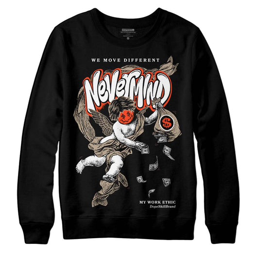 Jordan 1 High OG “Latte” DopeSkill Sweatshirt Nevermind Graphic Streetwear - black