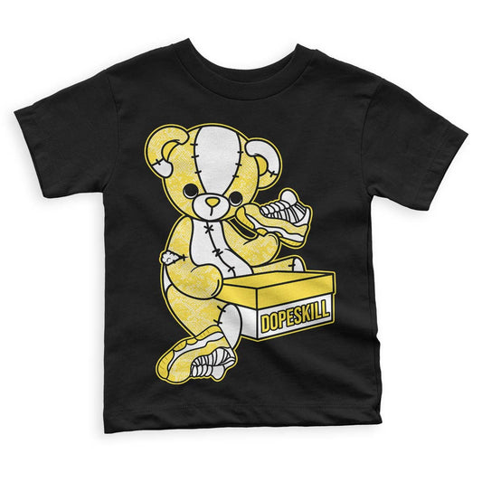 Jordan 11 Low 'Yellow Snakeskin' DopeSkill Toddler Kids T-shirt Sneakerhead BEAR Graphic Streetwear - Black