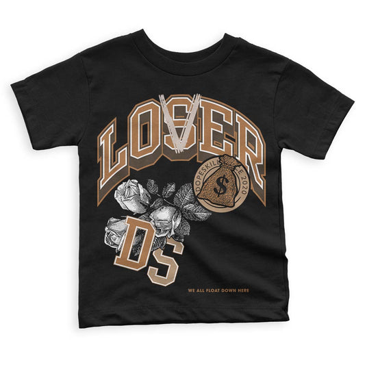 Jordan 3 Retro Palomino DopeSkill Toddler Kids T-shirt Loser Lover Graphic Streetwear - Black