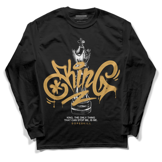 Jordan 11 "Gratitude" DopeSkill Long Sleeve T-Shirt King Chess Graphic Streetwear - Black