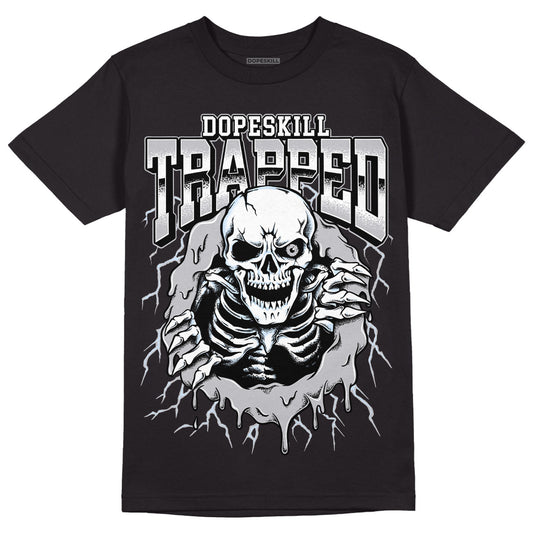 Jordan 11 Retro Low Cement Grey DopeSkill T-Shirt Trapped Halloween Graphic Streetwear - Black