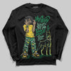 Green Sneakers DopeSkill Long Sleeve T-Shirt My Grind Won't Let Me Lose Graphic Streetwear - Black