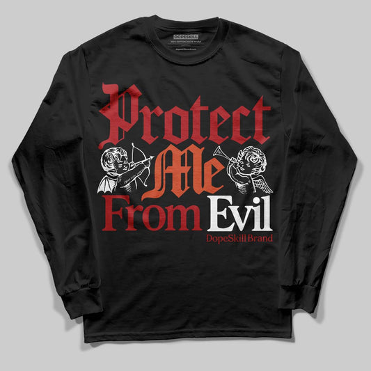 Nigel Sylvester x Air Jordan 4 ‘Brick by Brick’ DopeSkill Long Sleeve T-Shirt Protect Me From Evil Graphic Streetwear - Black