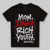 Black and White Sneakers DopeSkill Toddler Kids T-shirt Mom, I Am A Rich Youth Graphic Streetwear - Black