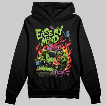 Neon Green Sneakers DopeSkill Hoodie Sweatshirt Ease My Mind Graphic Streetwear - Black