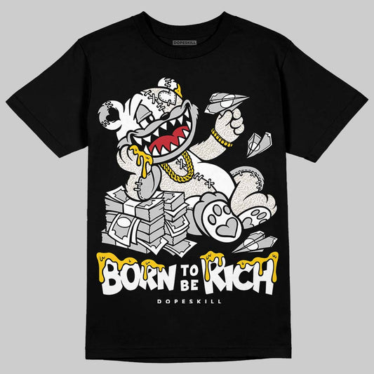 Jordan 3 Retro Pure Money DopeSkill T-Shirt Born To Be Rich Graphic Streetwear - black