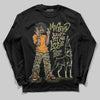Olive Sneakers DopeSkill Long Sleeve T-Shirt My Grind Won't Let Me Lose Graphic Streetwear - Black