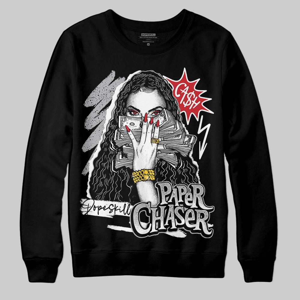 Jordan 4 OG “White Cement” DopeSkill Sweatshirt NPC Graphic Streetwear - Black
