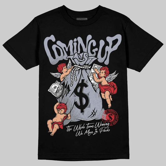 Jordan 4 “Bred Reimagined” DopeSkill T-Shirt Money Bag Coming Up Graphic Streetwear - Black