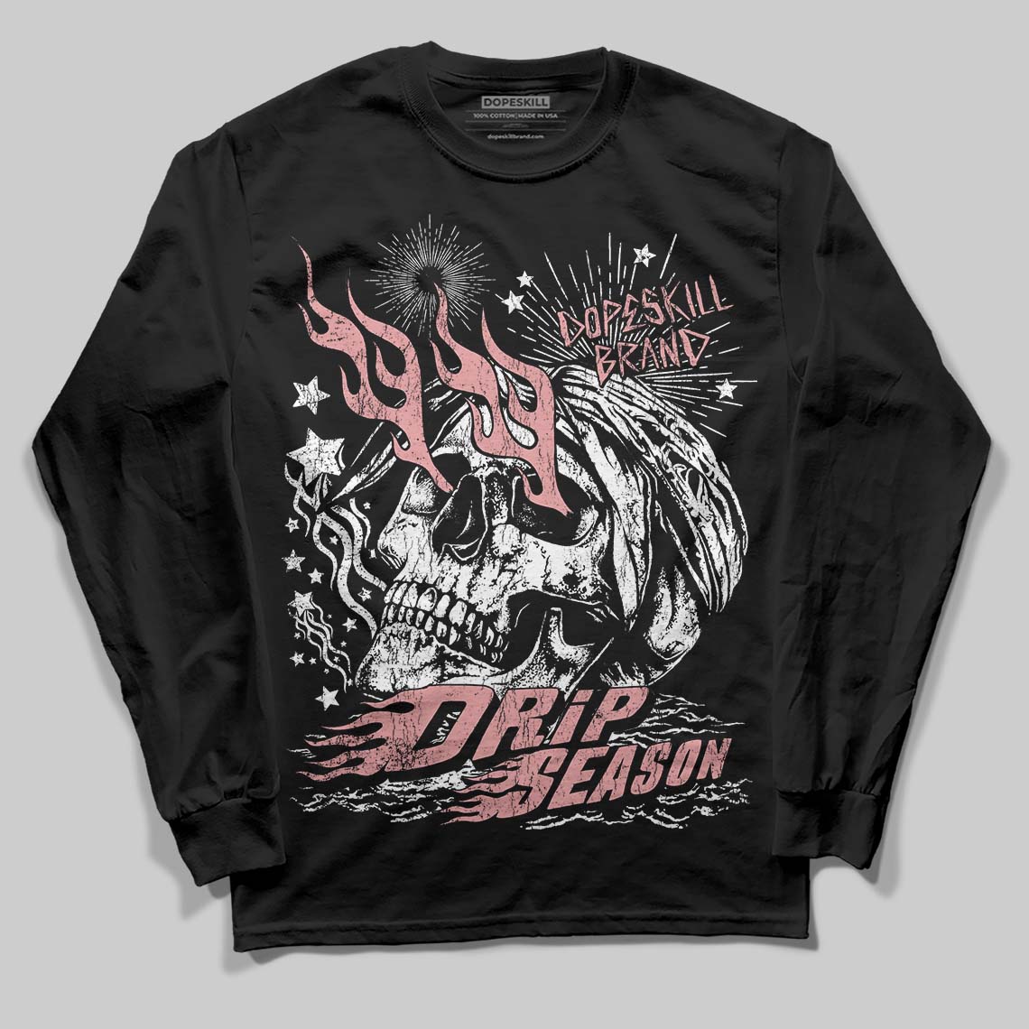 Harris Tweed x Wmns Dunk Low 'Black Phantom' DopeSkill Long Sleeve T-Shirt Drip Season Graphic Streetwear - Black