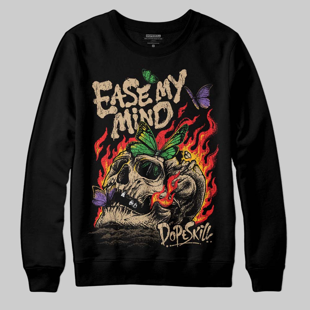 TAN Sneakers DopeSkill Sweatshirt Ease My Mind Graphic Streetwear - black