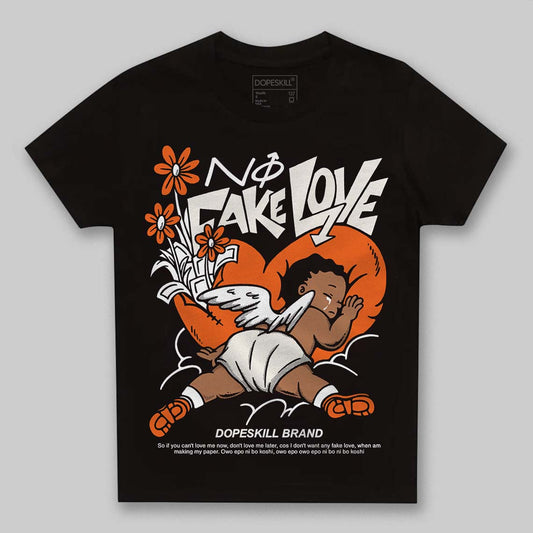 Jordan 1 Retro High OG Shattered Backboard (2025) DopeSkill Toddler Kids T-shirt No Fake Love Graphic Streetwear - Black