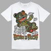 Olive Sneakers DopeSkill T-Shirt Born To Be Rich Graphic Streetwear - White