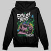 Green Sneakers DopeSkill Hoodie Sweatshirt Ease My Mind Graphic Streetwear - Black