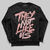 Jordan 40 “Dusty Rose” DopeSkill Long Sleeve T-Shirt They Not Like Us Graphic Streetwear - Black