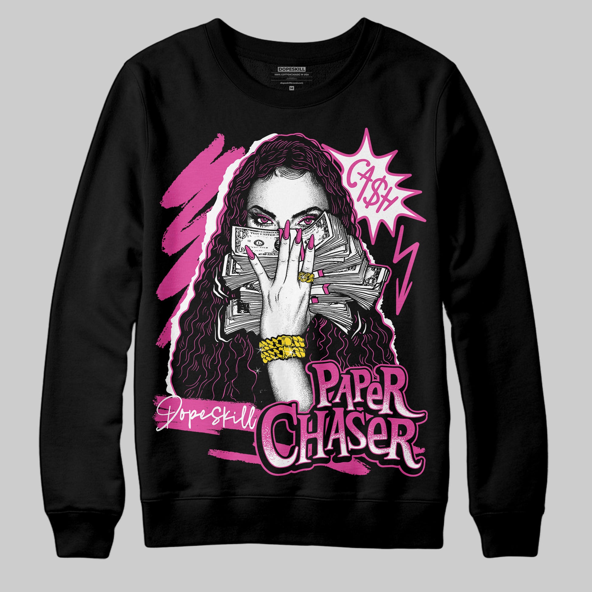 Dunk Low GS “Active Fuchsia” DopeSkill Sweatshirt NPC Graphic Streetwear - Black
