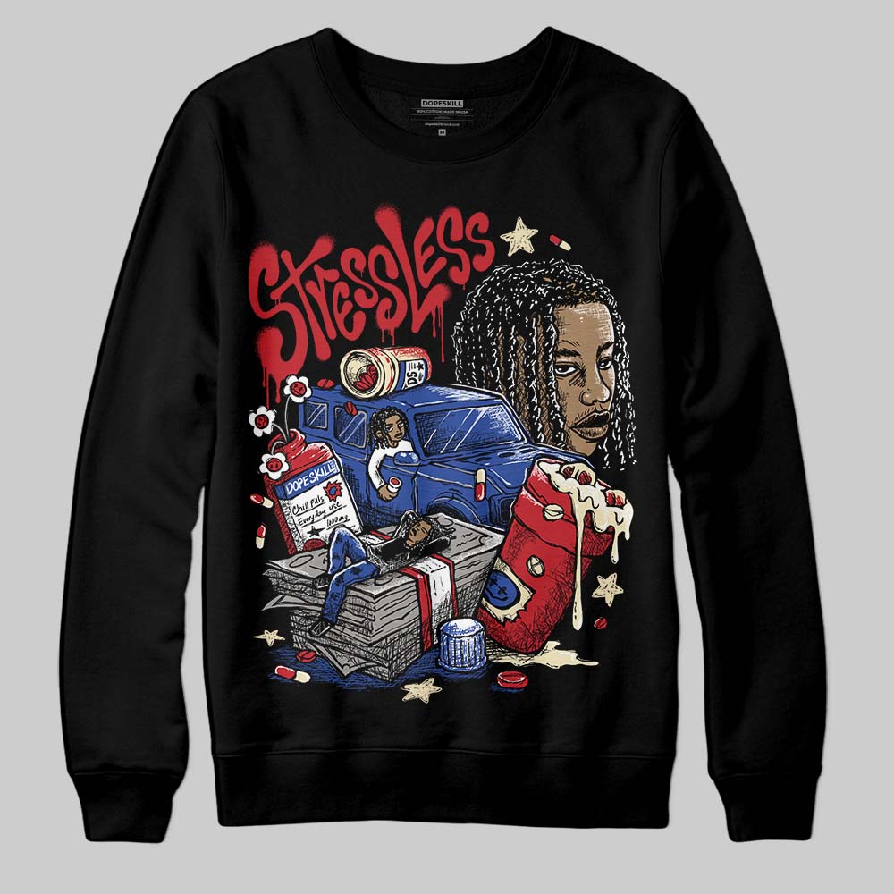 Jordan 4 “Rare Air” DopeSkill Sweatshirt Stressless Graphic Streetwear - Black