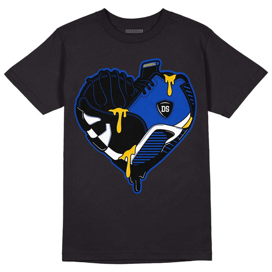 Jordan 14 “Laney” DopeSkill T-Shirt Heart Jordan 14 Graphic Streetwear - Black