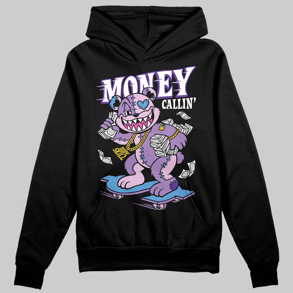 PURPLE Sneakers DopeSkill Hoodie Sweatshirt Money Callin' Graphic Streetwear - Black