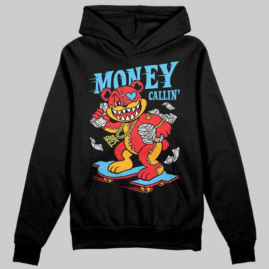 Red Sneakers DopeSkill Hoodie Sweatshirt Money Callin' Graphic Streetwear - Black