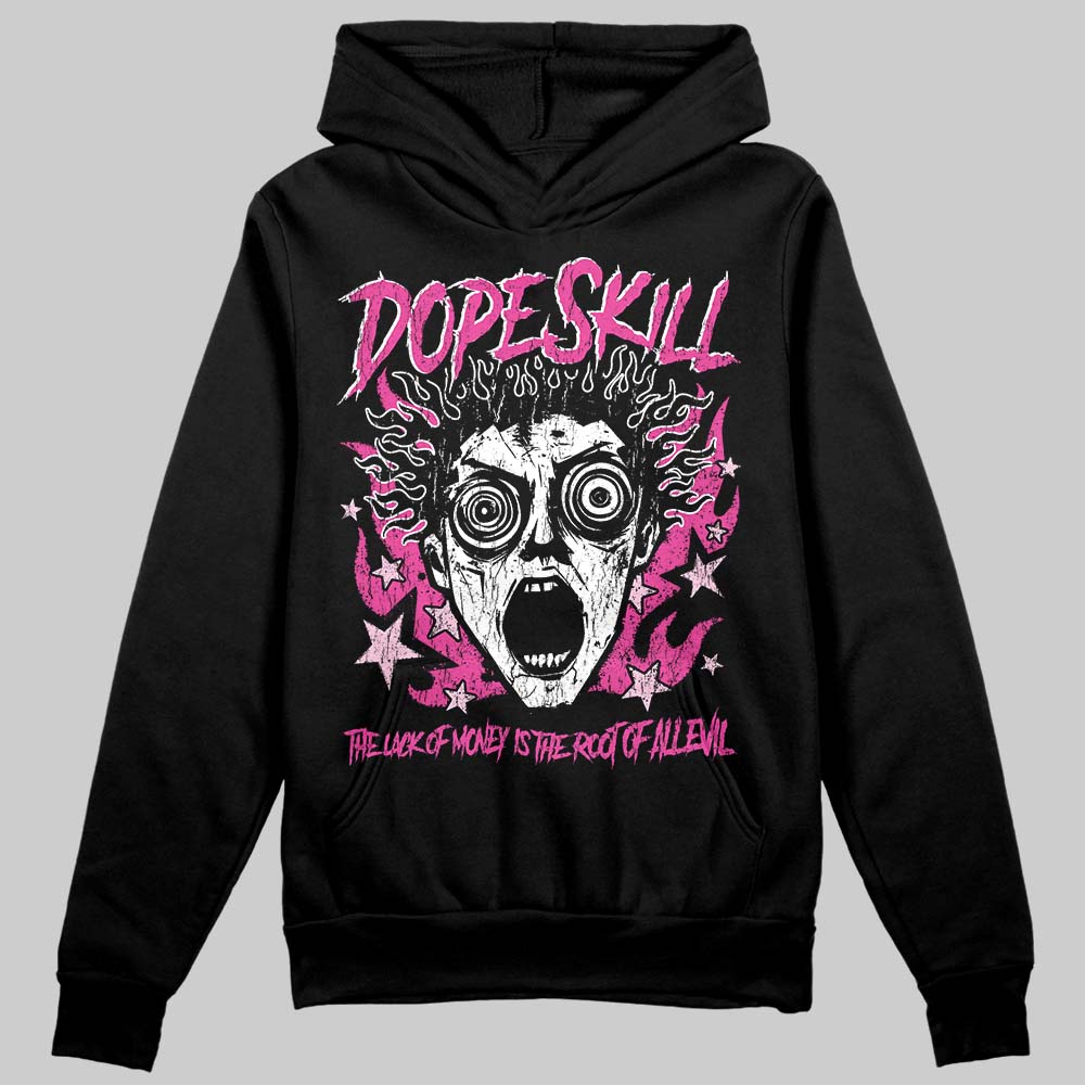 Pink Sneakers DopeSkill Hoodie Sweatshirt Root of Evil Graphic Streetwear - black