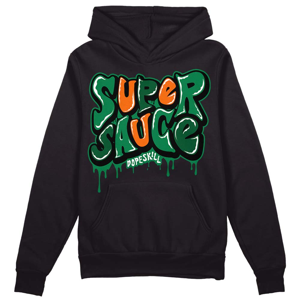 Green Sneakers DopeSkill Hoodie Sweatshirt Super Sauce Graphic Streetwear - Black