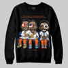 Orange, Black and White Sneakers DopeSkill Sweatshirt First Sunday Graphic Streetwear - Black