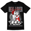 Jordan 9 Retro Fire Red DopeSkill T-Shirt Real Lover Graphic Streetwear - Black