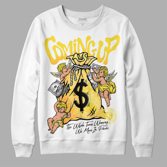 Jordan 11 Low 'Yellow Snakeskin' DopeSkill Sweatshirt Money Bag Coming Up Graphic Streetwear - White 