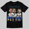 Royal Blue Sneakers DopeSkill T-Shirt First Sunday Graphic Streetwear - Black