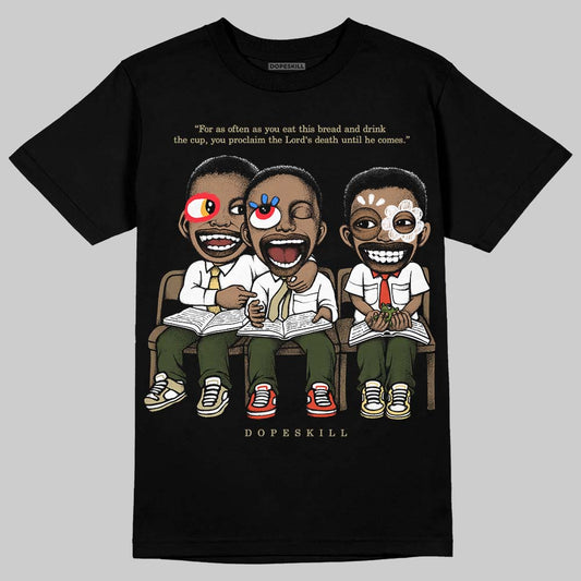 Olive Sneakers DopeSkill T-Shirt First Sunday Graphic Streetwear - Black